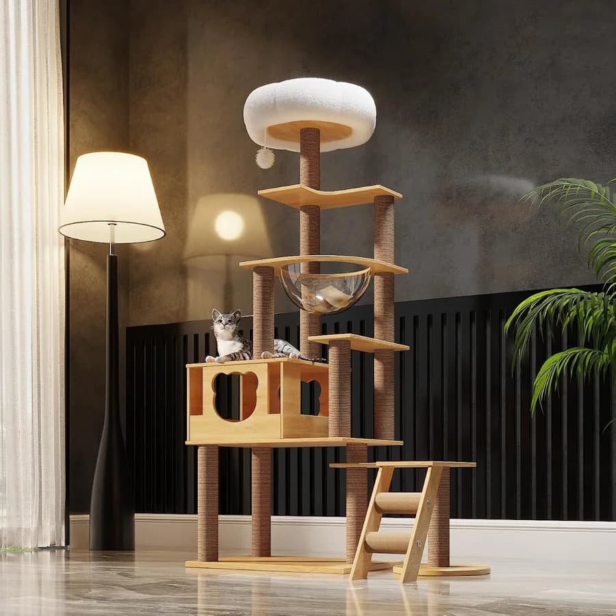 8 tiers · cat house · large-format sisal posts