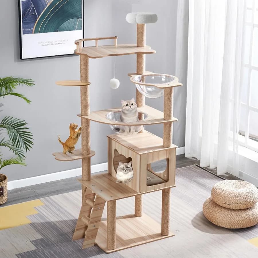 Condo · stairs · scratching posts · heavy base